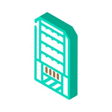 Household composter isometric icon vector illustration Stock Illustration