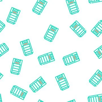 Household composter vector seamless pattern Stockillustratie