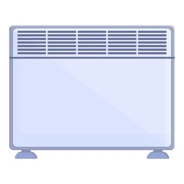Household convector icon cartoon vector. Heater electric Illustrazione stock