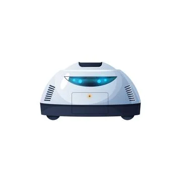 Household device robot vacuum cleaner vcr hoover Stock Illustration