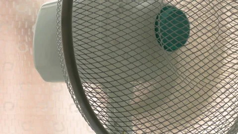 Household fan , close-up Stock Footage 78165563