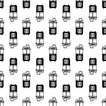 Household food machine pattern seamless vector Stock Illustration