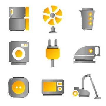Household icons Stock Illustration