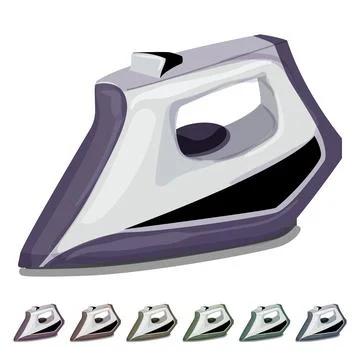 Household iron laundry cartoon vector graphic Stock Illustration