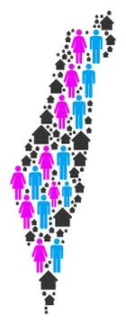 Household Israel Map Stock Illustration