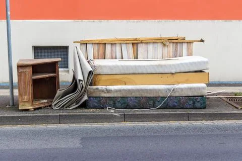 Household items on the roadside Stock Photos
