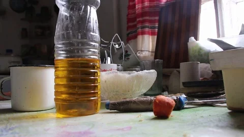 Household items in the village Video stock 109802018