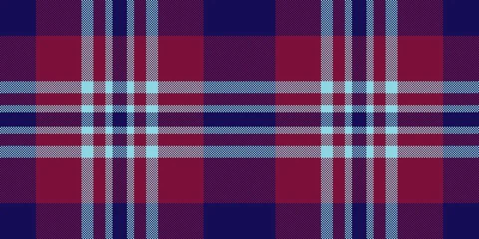 Household plaid pattern background, graphical seamless check texture. Kilt .. Stock Illustration
