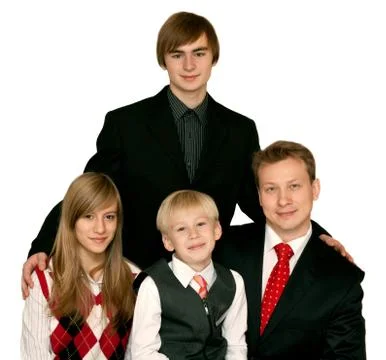 Household portrait Stock Photos