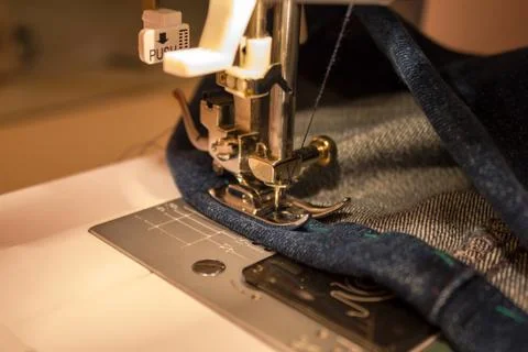 Household sewing machine. Stock Photos