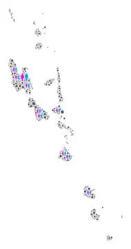 Household Vanuatu Islands Map Stock Illustration