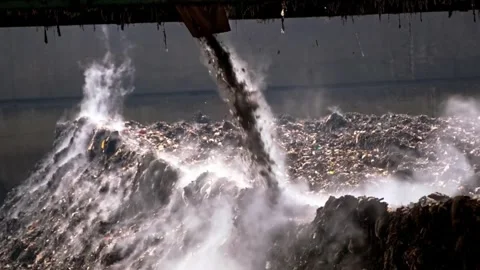 Household Waste Processing and Recycling Stock Footage 304572261