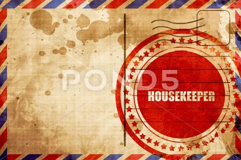 Housekeeper Stock Illustration