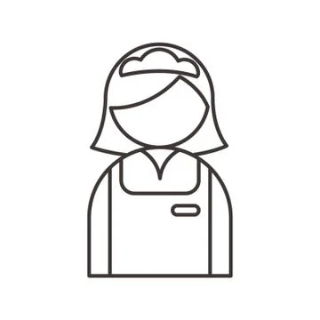 Housekeeper Illustrazione stock