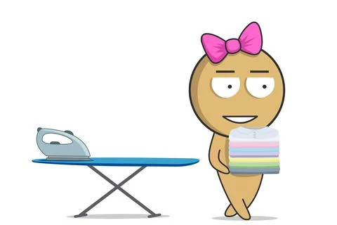 Housekeeper Stock Illustration