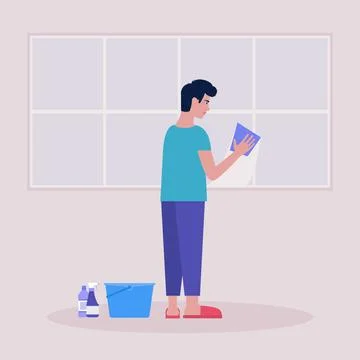 Housekeeping concept Stock Illustration