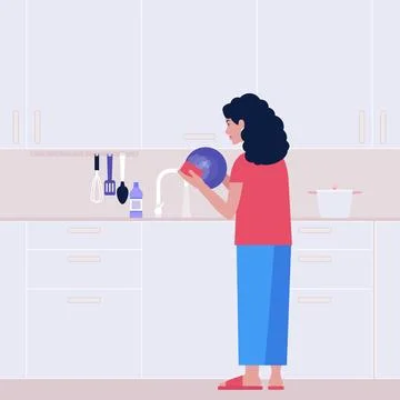 Housekeeping concept Stock Illustration