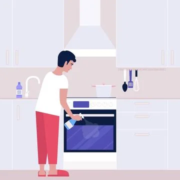 Housekeeping concept Stock Illustration