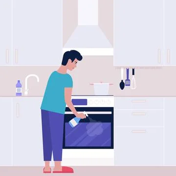 Housekeeping concept Stock Illustration