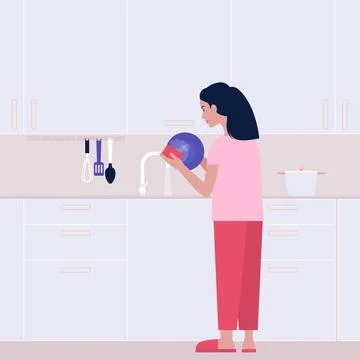 Housekeeping concept Stock Illustration