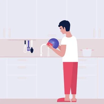 Housekeeping concept Stock Illustration