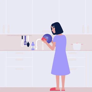 Housekeeping concept Stock Illustration