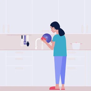 Housekeeping concept Stock Illustration