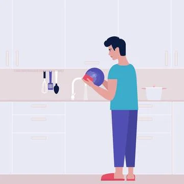 Housekeeping concept Stock Illustration