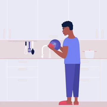 Housekeeping concept Stock Illustration