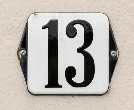 Housenumber 13 Stock Photos