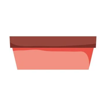 Houseplant ceramic pot empty Stock Illustration