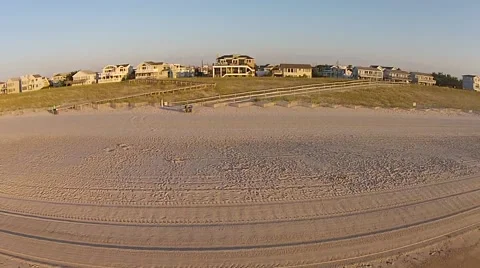 Houses on Beach Video stock 54258300