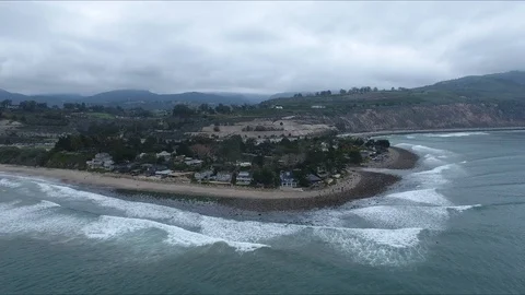Houses on the beach Stock Footage 98474640