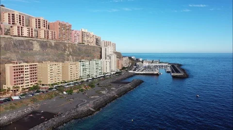 Houses on the cliff Video stock 100968217