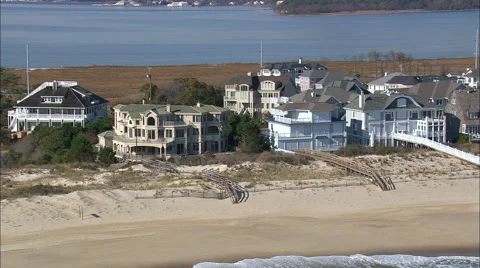 Houses Close To Beach Stock Footage 65427329