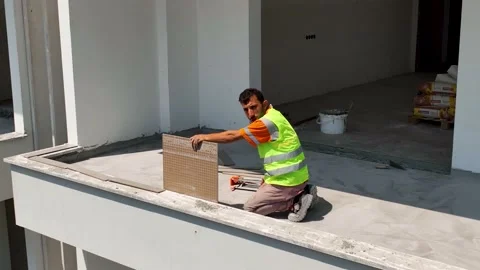 Houses construction process. Construction of a residential complex Stock Footage 223685722