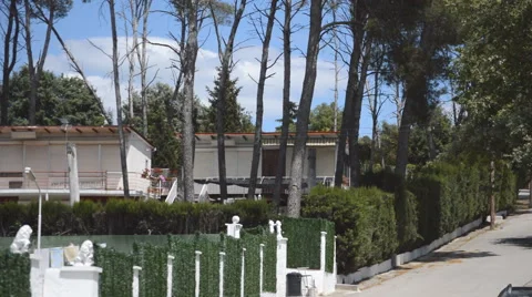 Houses Empty In The Summer Stock Footage 52781805
