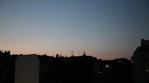 Houses in evening Stock-Footage 43641802