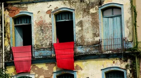 Houses facades. Vidéo 12358480