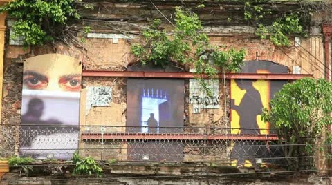 Houses facades. Stockbeeldmateriaal 12518073
