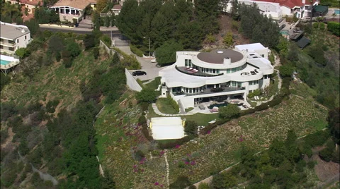 Houses In Hollywood Hills Stock Footage 65432653