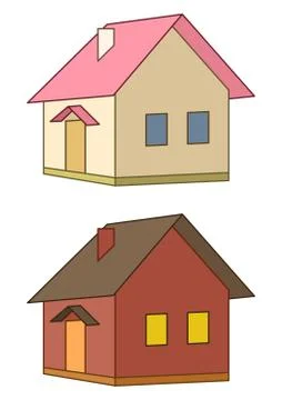 Houses Ilustração Stock