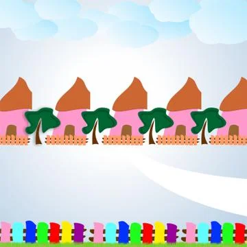 Houses Stock Illustration