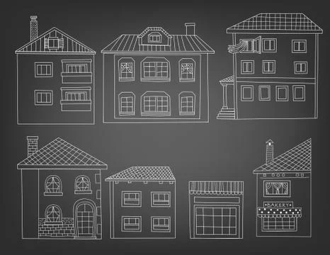Houses Stock Illustration