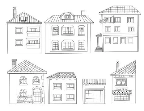 Houses Stock Illustration