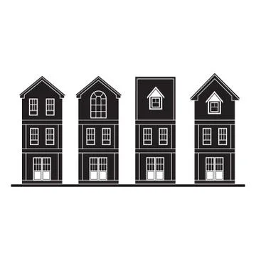 Houses Stock Illustration