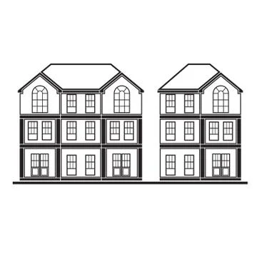 Houses Stock Illustration