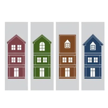 Houses Stock Illustration