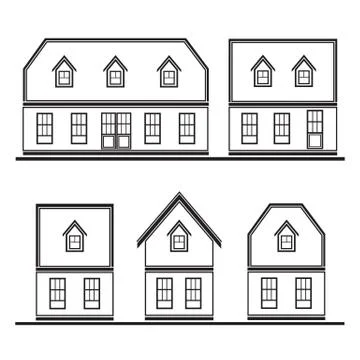 Houses Stock Illustration