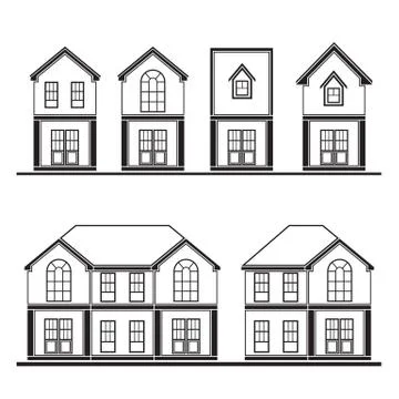 Houses Stock Illustration